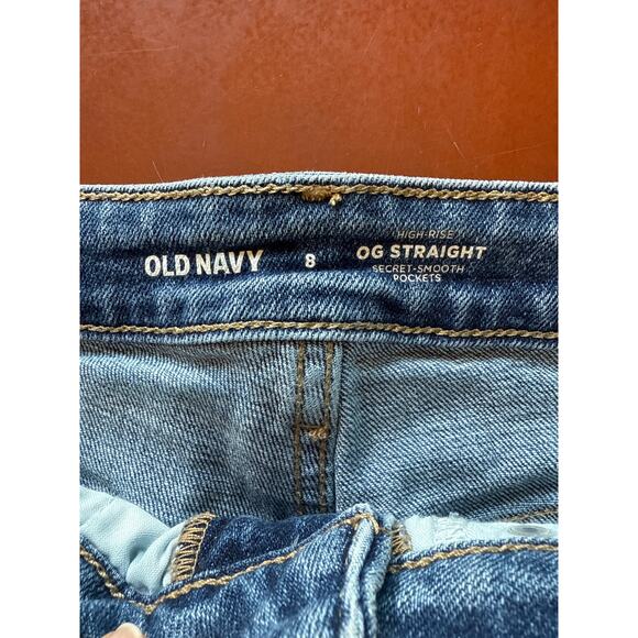 Old Navy High-Rise OG Straight Roll Hem Denim Shorts – Size 8 - Picture 6 of 6